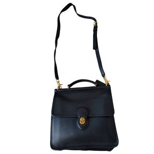 Coach Willis Black Glovetanned Leather Crossbody Bag